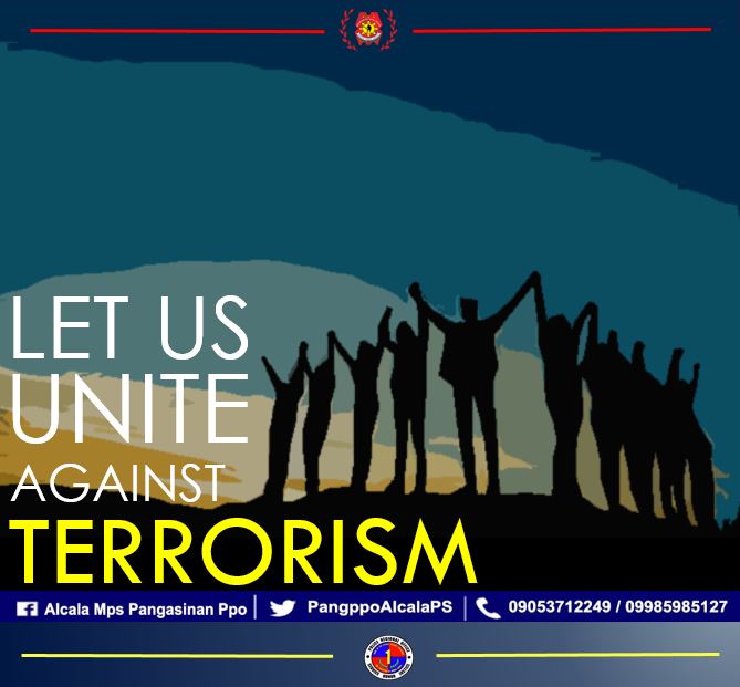 PangppoAlcalaPS's tweet photo. Stop Terrorism
#SerbisyongNagkakaisa
#ToServeandProtect
#BagongPilipinas
PD Pangasinan PPO
Pangasinan Police Provincial Office
Police Regional Office 1 https://t.co/pk2Zhk8JGl