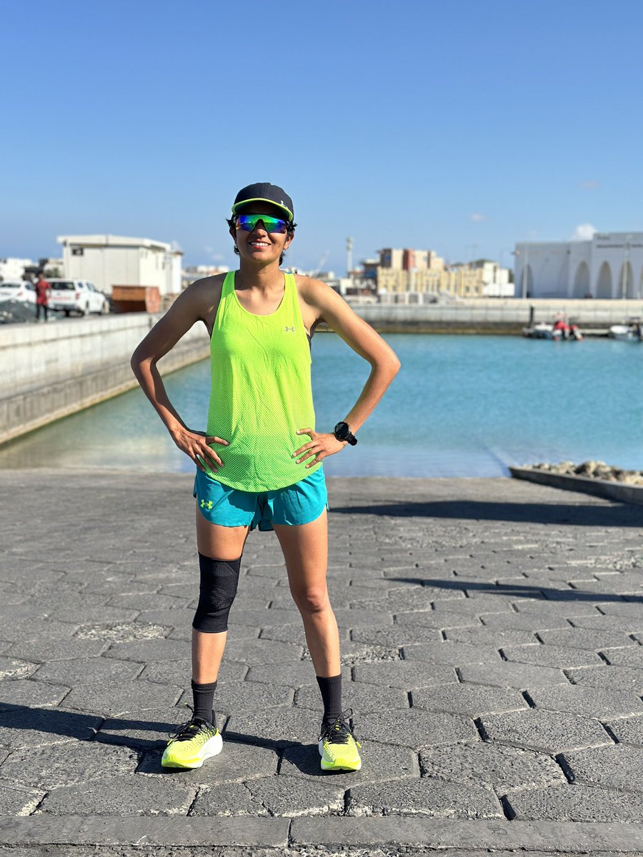 sufirunner's tweet photo. Ready to conquer those miles 🏃🏻♀️⚡🏁
The title is coming home again🇮🇳🇶🇦
#FastestRunAcrossQATAR #WorldRecordRUN #UltraRunner https://t.co/kHkkTloykQ