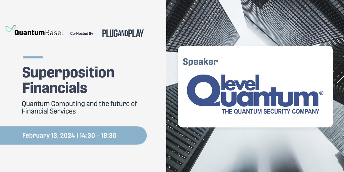 Tomorrow, our CEO, Magdalena Stobinska will be a keynote speaker at QuantumBasel @QuantumBasel event co-organized by @PlugandPlayTC. The topic of the meeting will cover the overlap of #quantumtechnologies and #financialservices.
#quantum #quantumcomputing #quantumcommunication