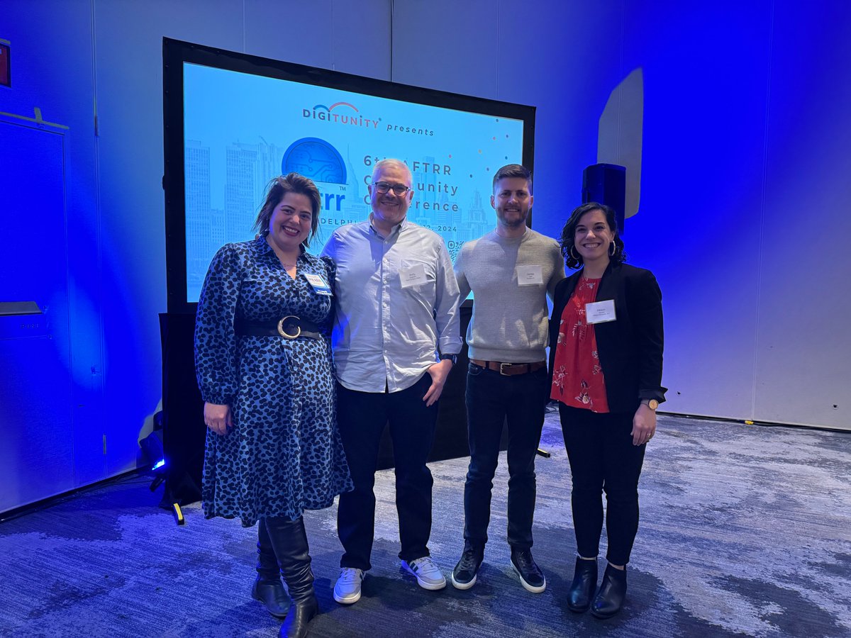 NCC's Executive Director Andy Stutzman with fellow 'Municipal Partnerships' panelists (Jess Ross, James Jack, and Allison Strobel) at today's Digitunity AFTRR Conference. The conversation offered insights on collaborative models and their tangible benefits.