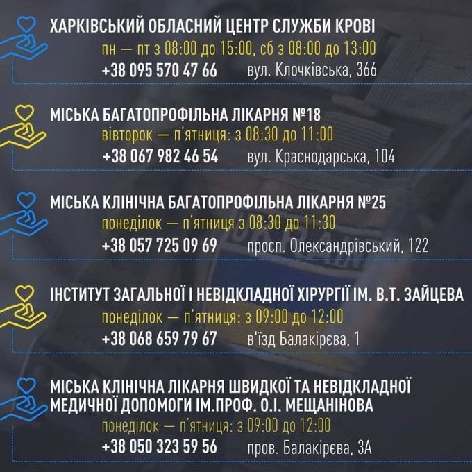 В ХАРКОВІ ДЕФІЦИТ ВСІХ ГРУП KPOBI!
Центр крові просить всіх, хто може стати донорами