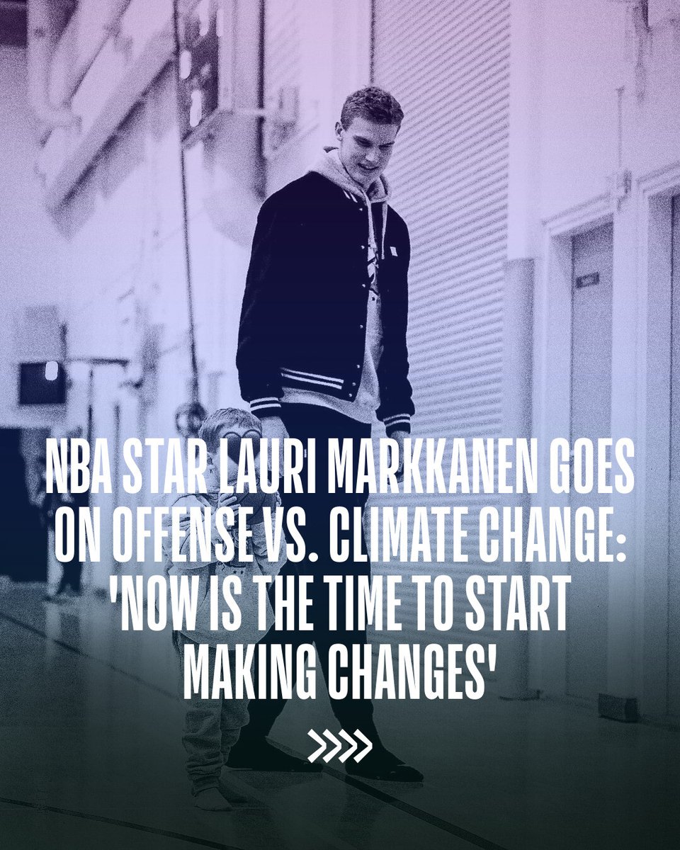 Fatherhood has sparked @MarkkanenLauri to become a huge advocate for discussion of climate issues. “As a dad, the future of our planet is very important to me,' Markkanen said. “I want to inspire people to make changes.'