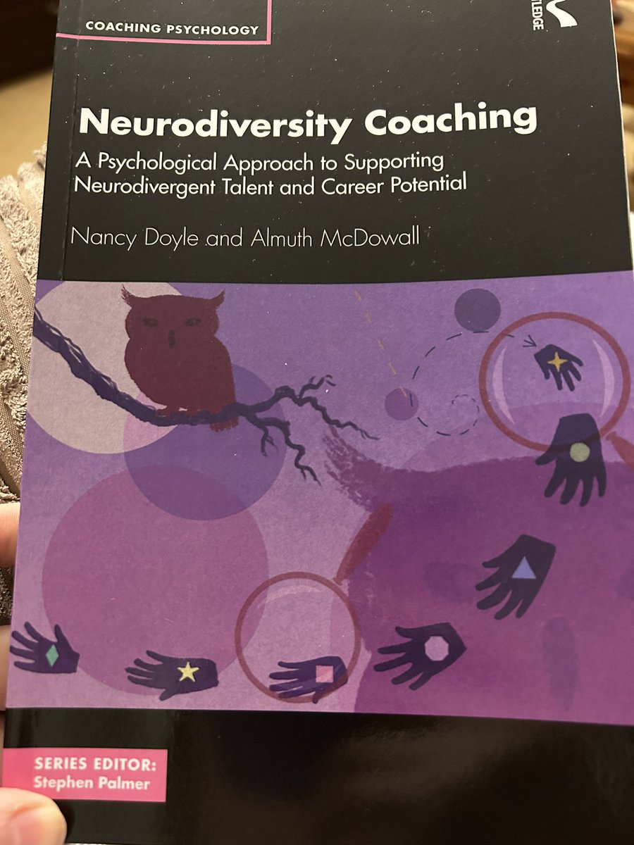 Very much enjoying Neurodiversity Coaching, by Professors @NancyDoylePsych and Almuth McDowall. I’ve made so many notes and I’m only halfway through! This will really help me better support my neurodiverse clients #coaching #Neurodiversity