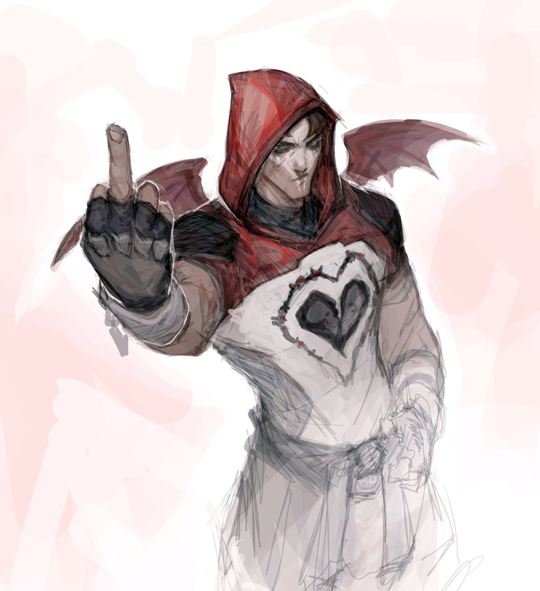 birk_ow's tweet photo. valentines reaper doodle! new season so soon.. https://t.co/H1f3izBTac