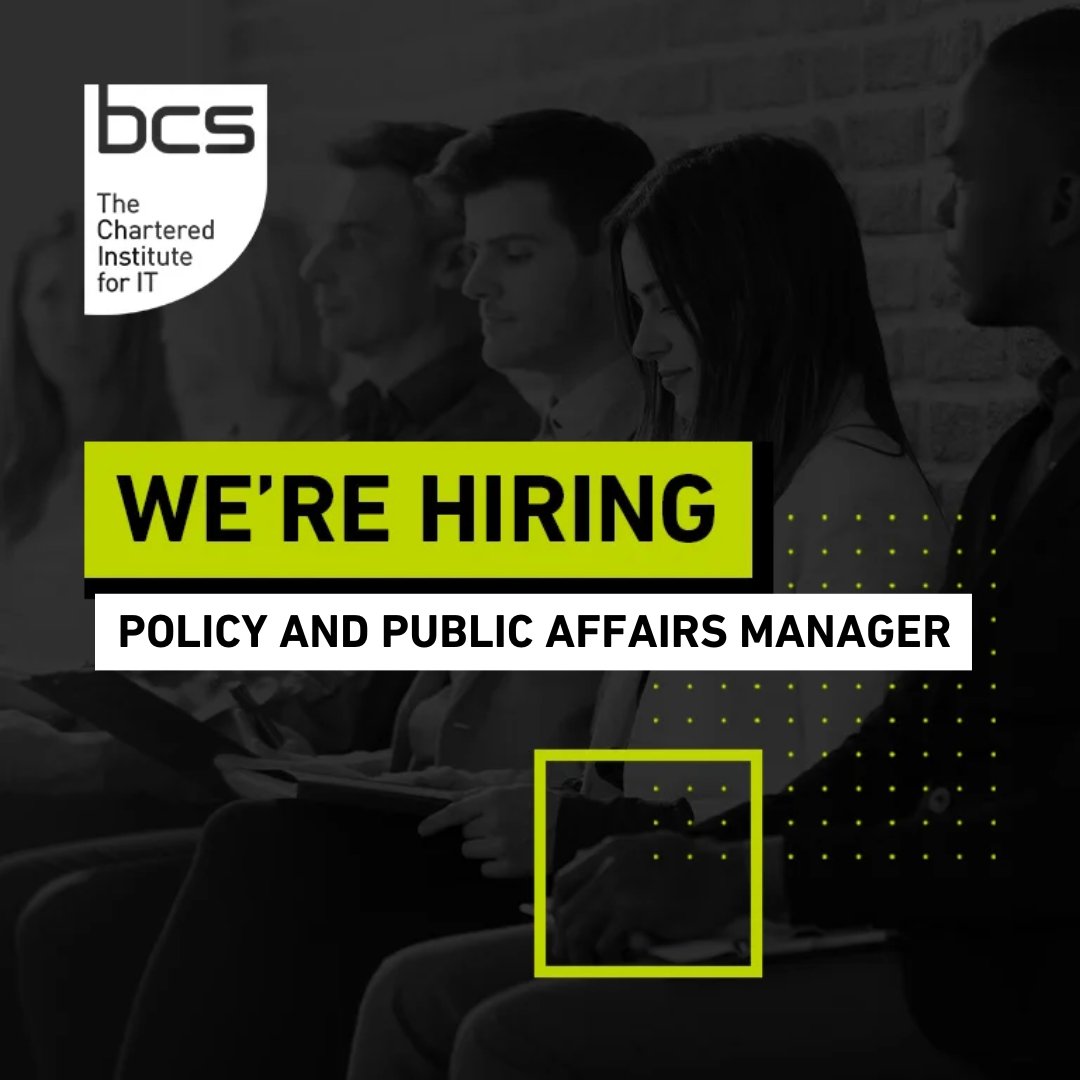 📣 @BCS We're recruiting 📣 Applications open ASAP (bit of advance notice here), please do share with people you think would be great 😃 2024 is one of the most important & exciting election years in a generation, being part of it is career defining.