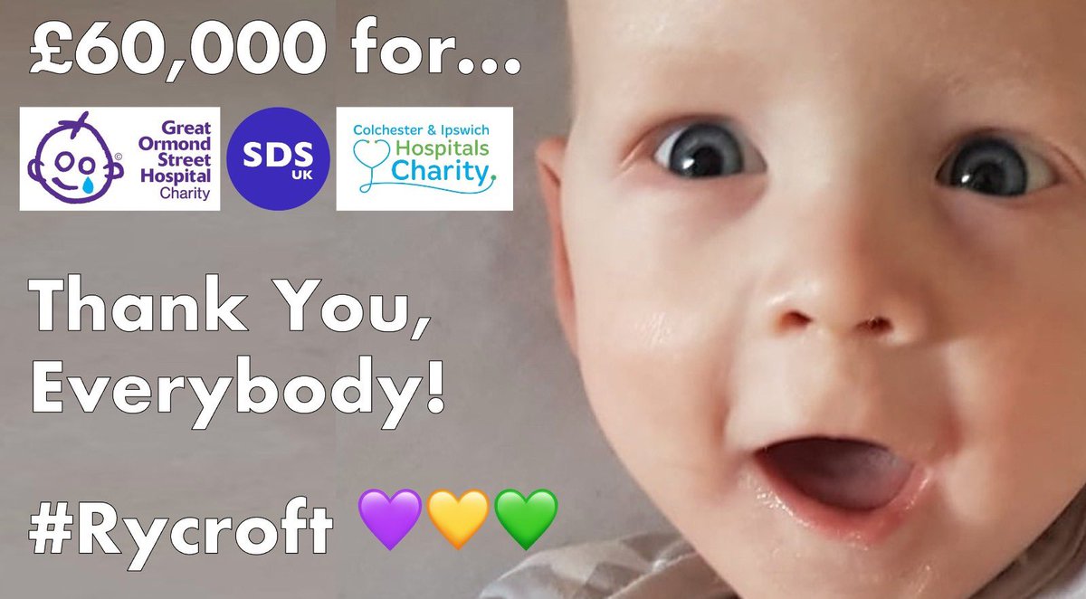 With all your help, we’ve hit our target 🎯 

#Rycroft 💜💛💚