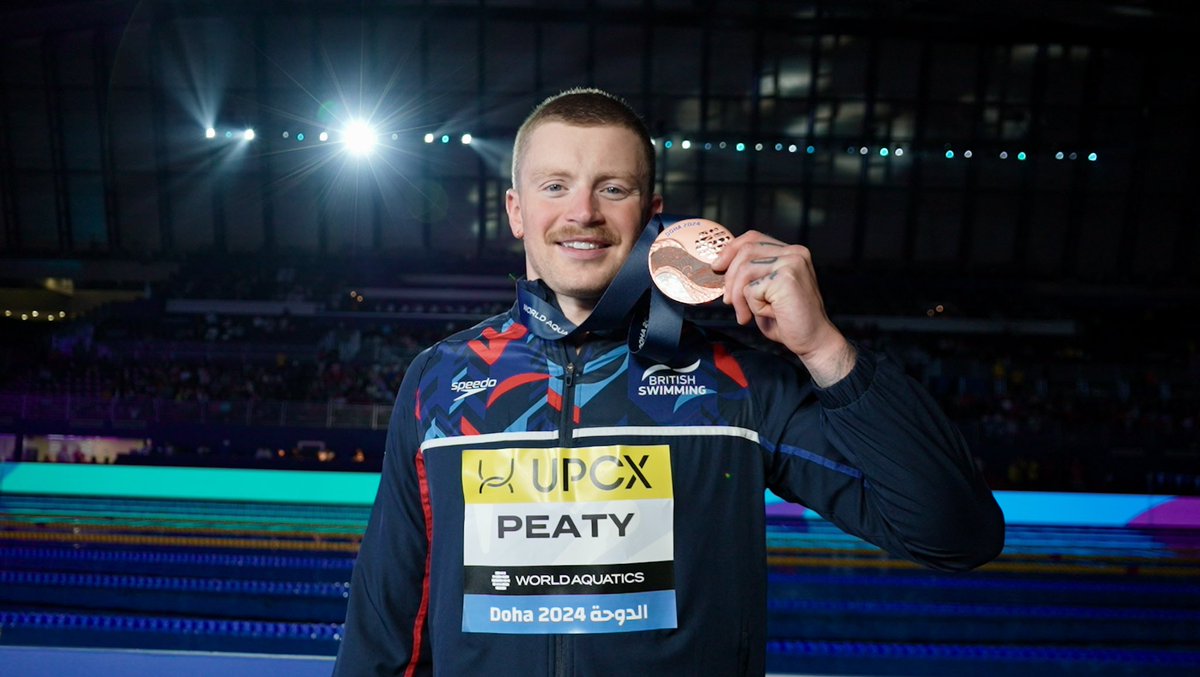 “It’s taken a lot to fight back,” <a href="/adam_peaty/">Adam Peaty OBE</a> tells me after World🥉.

“I’m a little bit disappointed with the time, but it’s key learning &amp; at this time of the season a failure is a good thing.

“It’s still a medal at the end of the day &amp; it’s great to be part of that.”