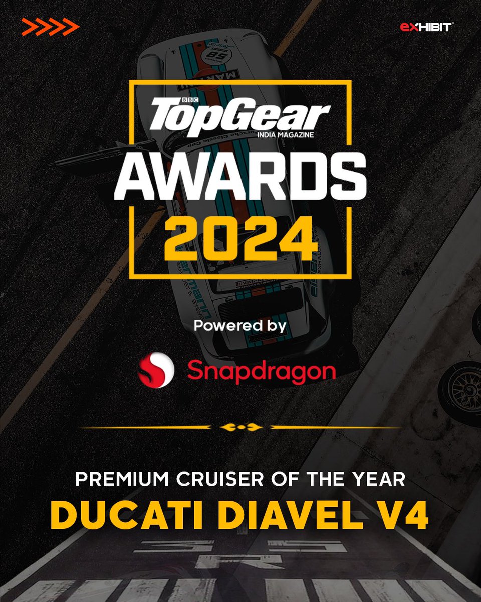 The Ducati Diavel V4, renowned for its madness, bagged the ‘Premium Cruiser of the Year’ award during TopGear Awards 2024.