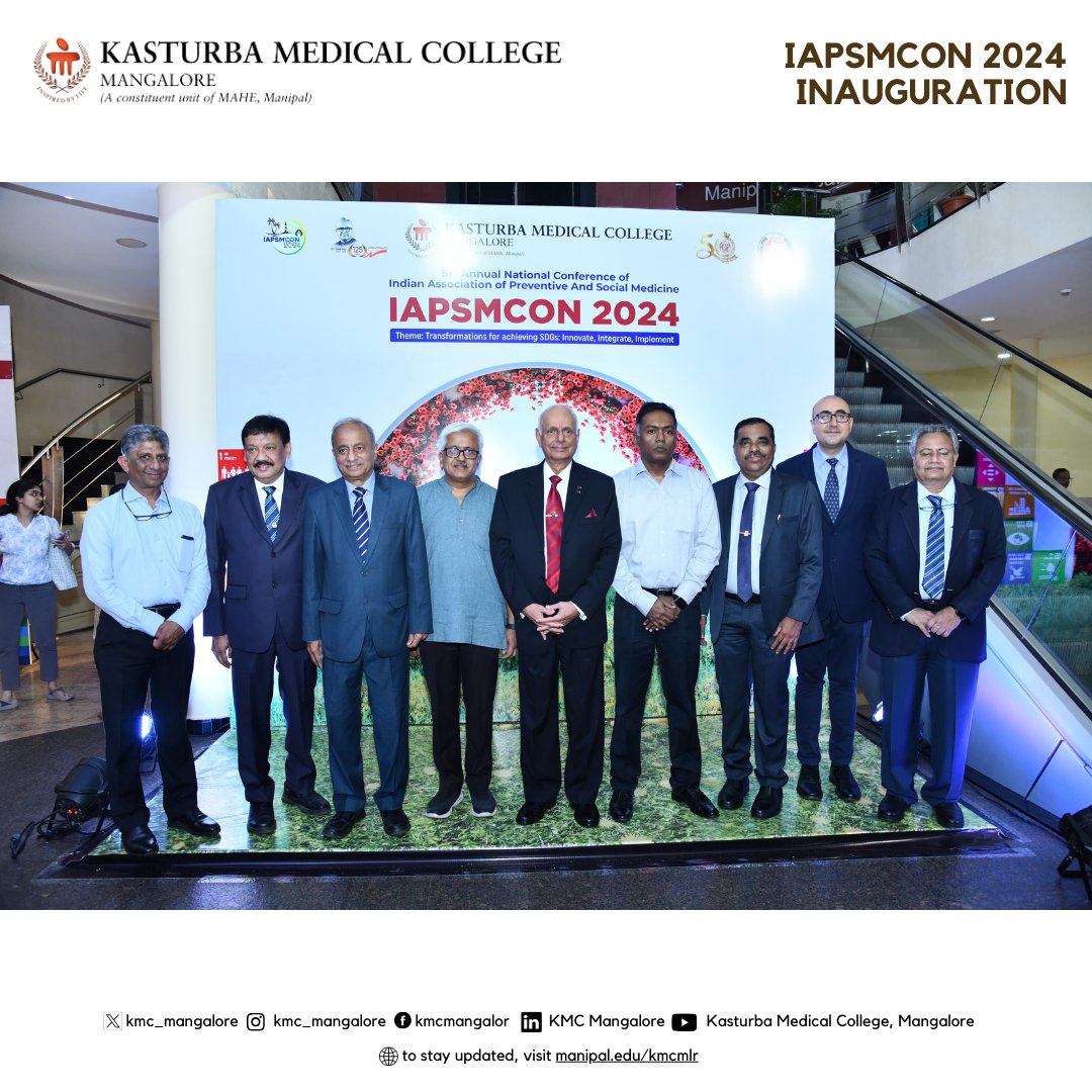 KMC_Mangalore's tweet photo. @Commed_KMCMLR hosted @iapsmcon2024 from Feb 8 to 10 that served as a forum for insightful debate and knowledge sharing.

The chief guest for the inauguration was Dr. R. Balasubramaniam, Member-Human Resources, Capacity Building Commission of India, GoI. https://t.co/9wSdqPCg88