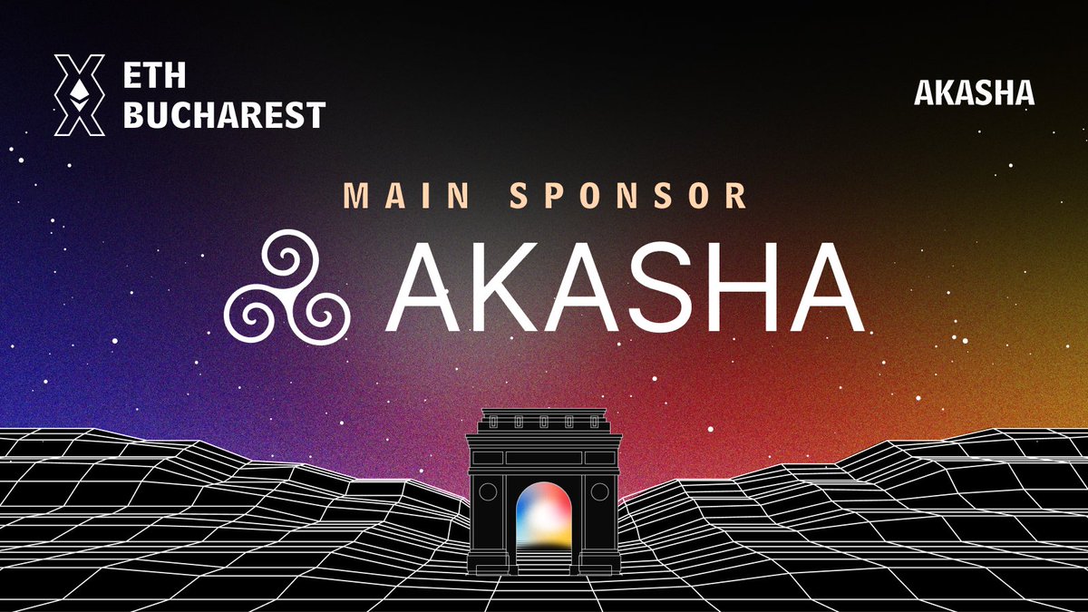🎉 We're beyond thrilled to announce our Main Sponsor: @AKASHAorg, founded by none other than @MihaiAlisie, co-founder of Ethereum! The AKASHA Foundation develops systems for freedom of mind and human connection. They are pioneers in crafting innovative social platforms powered…