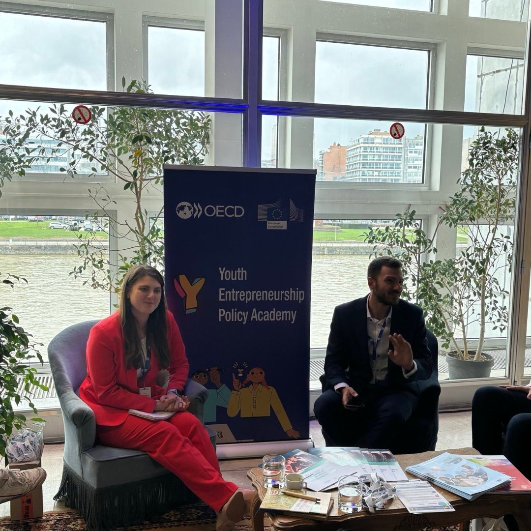 EU_Social's tweet photo. 📣 Live from the #SocialEconomy conference in Liège 🇧🇪

📍 If you’re attending, make sure to drop by the @EU_Commission &amp; @OECD_local stand in the Social Economy Village and catch the Youth Entrepreneurship Policy Academy’s fireside chats in the Cozy Corner!

#SEAP ↓