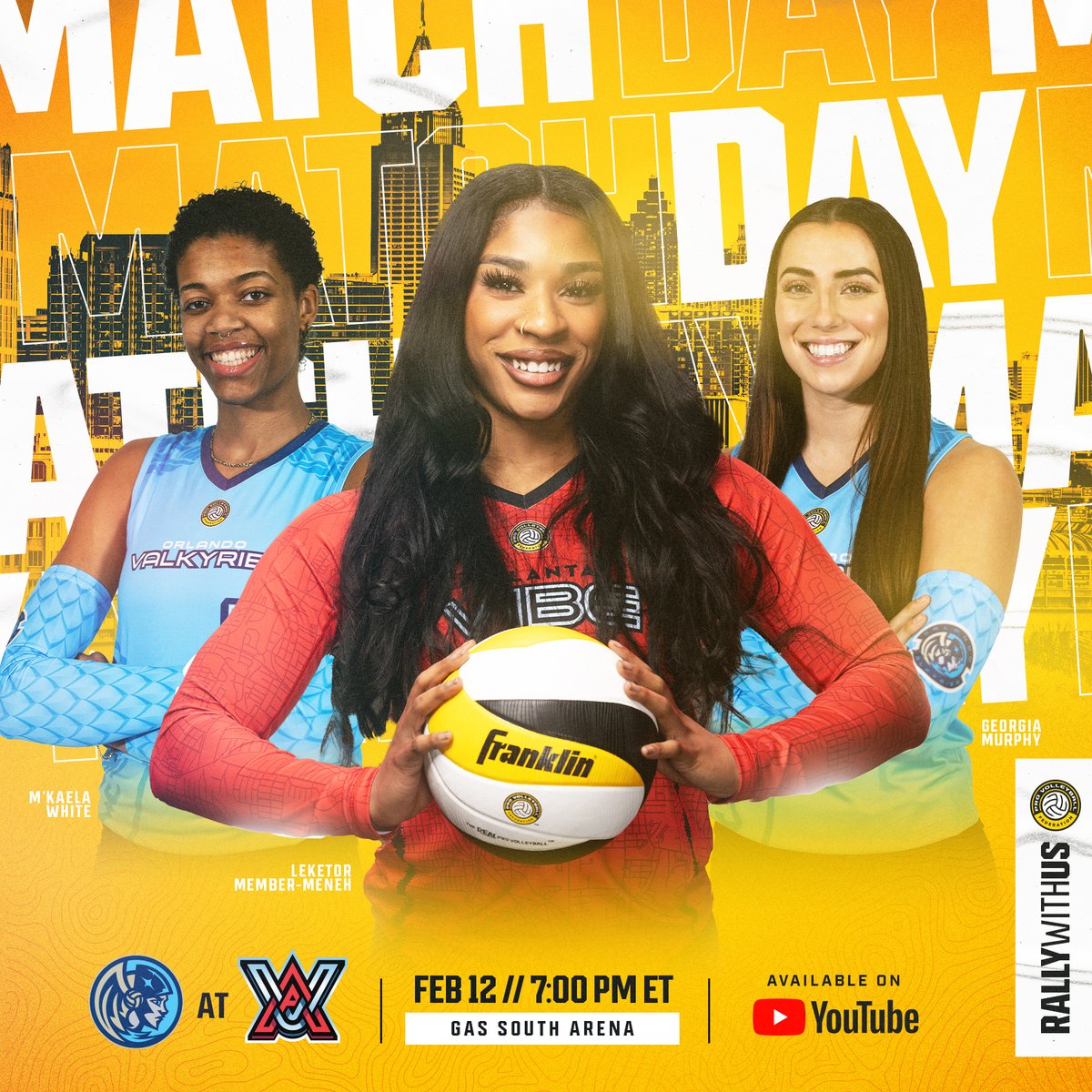 mlvolley's tweet image. Two big time matches tonight to close out Week 3. 🏐 

Watch it all LIVE and FREE on @YouTube, 7 pm. ET tonight.

#RallyWithUs #RealProVolleyball #ProVolleyball