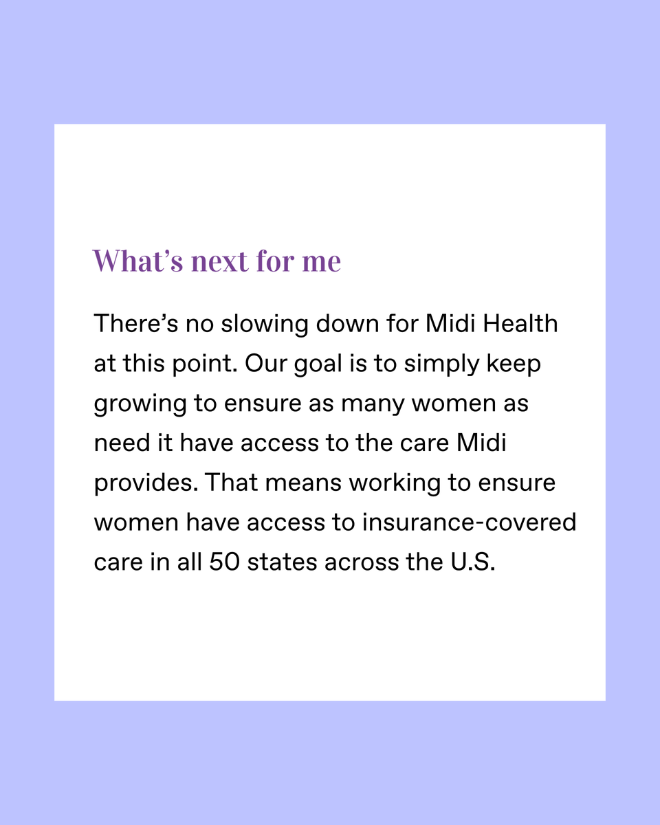 'I saw that women could not reach their potential without access to great healthcare at midlife. Pretty quickly, it occurred to me: Someone needs to start a company to fix this.'

Our CEO, Joanna Strober, gets candid with @TheMidstLife. Read now:
 
the-midst.com/joanna-strober/