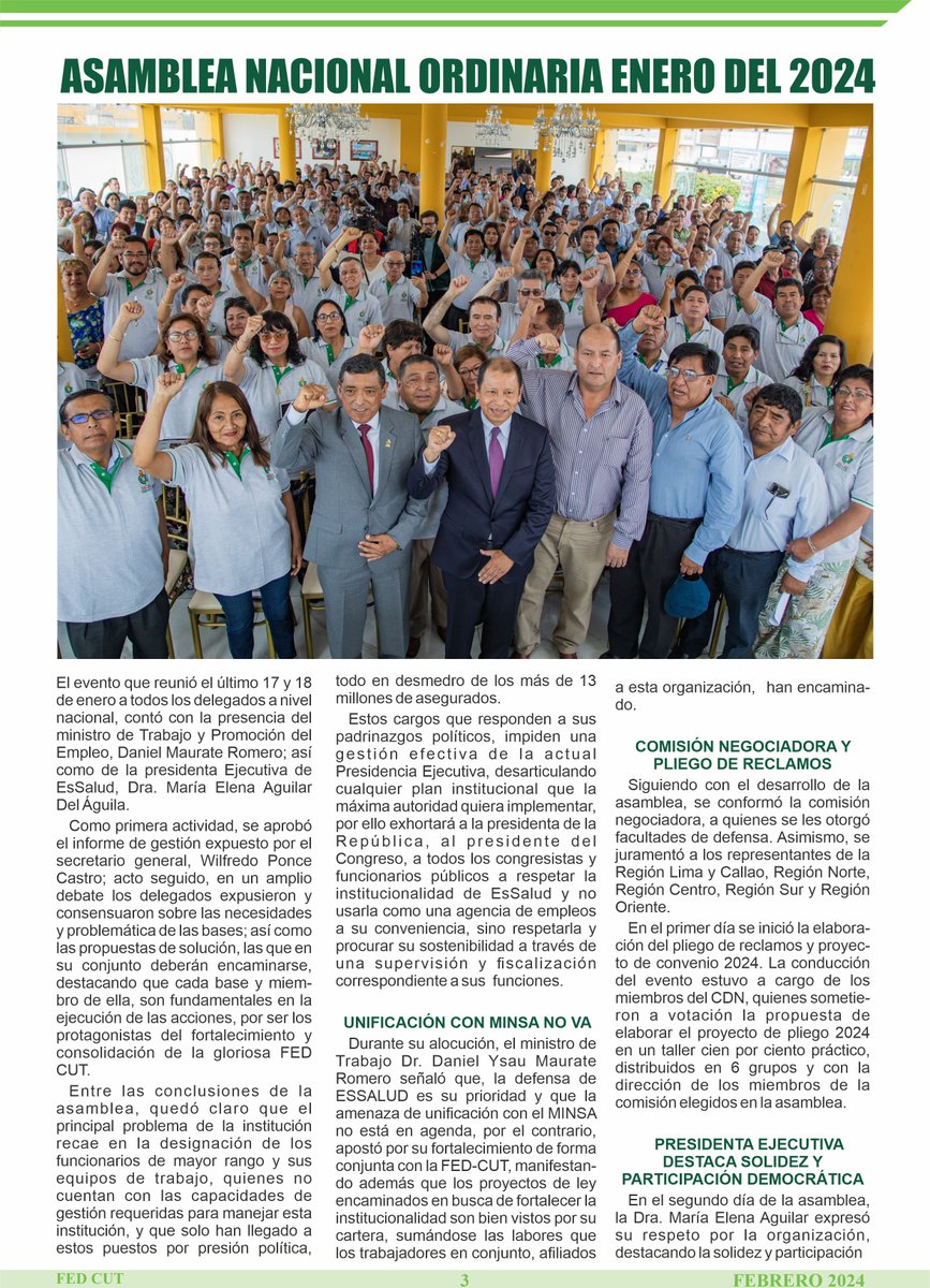 FedCut's tweet photo. 📣 ¡¡𝐃𝐢𝐬𝐩𝐨𝐧𝐢𝐛𝐥𝐞 𝐧𝐮𝐞𝐯𝐚 𝐞𝐝𝐢𝐜𝐢𝐨́𝐧 𝐝𝐞 𝐧𝐮𝐞𝐬𝐭𝐫𝐨 𝐈𝐧𝐟𝐨𝐫𝐦𝐚𝐭𝐢𝐯𝐨 𝐕𝐢𝐫𝐭𝐮𝐚𝐥 N° 1 - 2024❗
✅ Descárgalo completo aquí ➡️ https://t.co/Dlk5FHdzLZ
#fedcut #essalud #infocut #negociacioncolectiva #derechoslaborales #cts #escalasalarial https://t.co/Gm6PGmQUfM