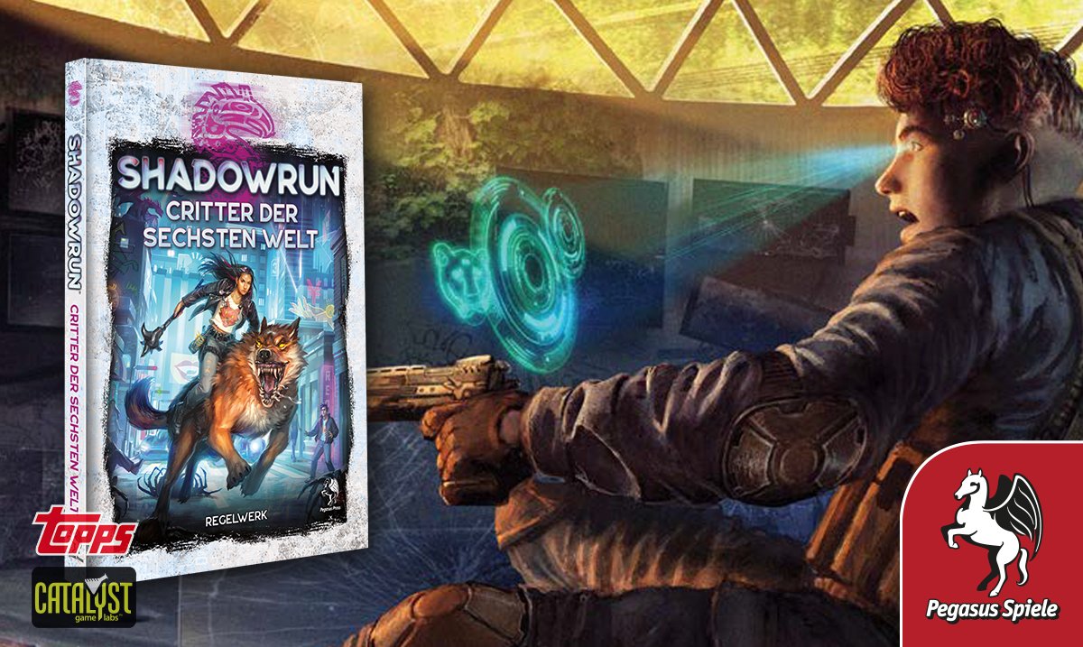 pegasusspiele's tweet photo. SHADOWRUN: CRITTER DER SECHSTEN WELT ist ab sofort erhältlich! In dem Critterregelbuch erhaltet ihr Informationen über die Fauna der Sechsten Welt. Zusätzlich zu den Crittern der Originalausgabe findet ihr in dem deutschen Bonuskapitel weitere Vertreter der Tierwelt. https://t.co/3c5Gk6IbaU