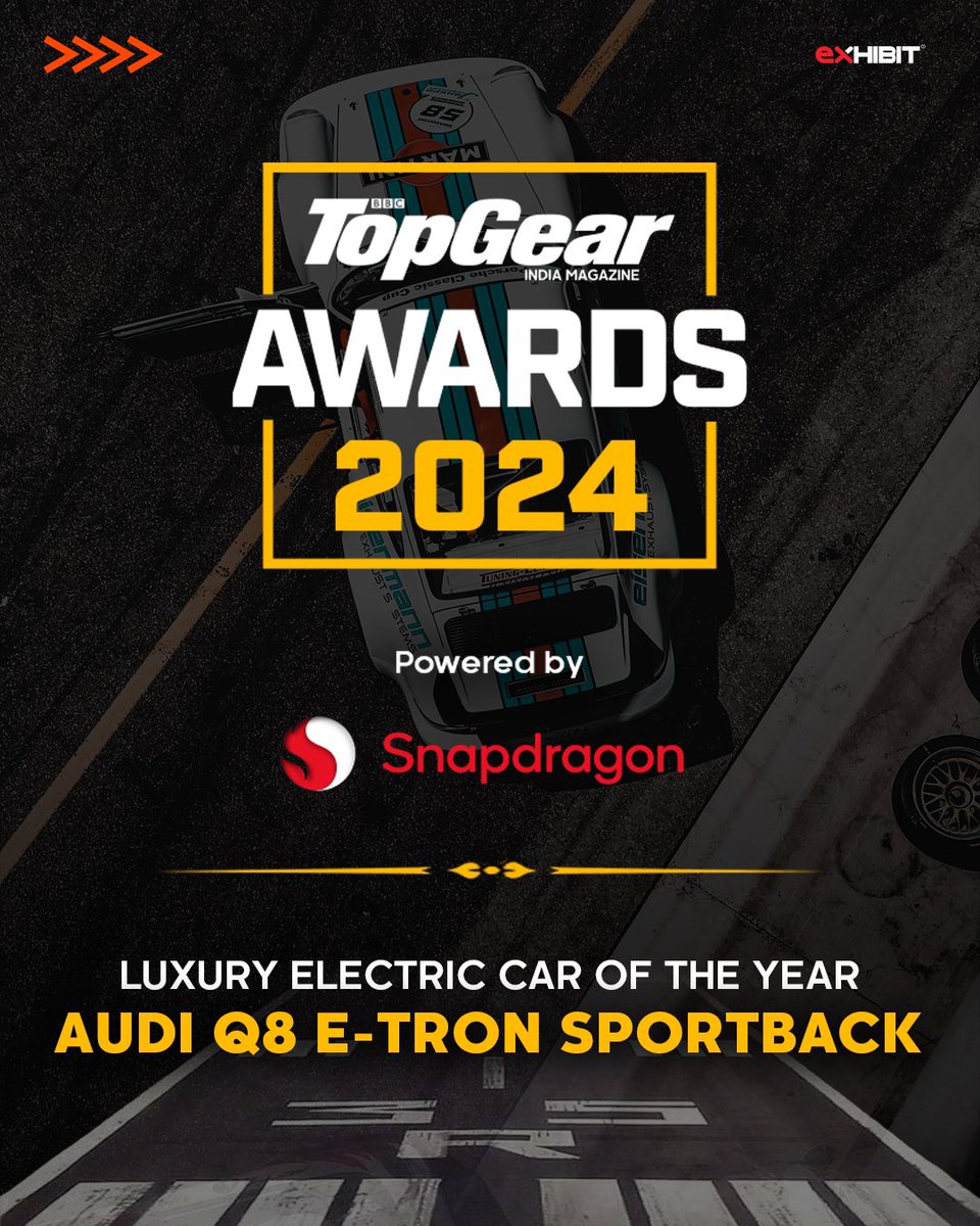 Luxury, electrified! The Audi Q8 e-Tron Sportback took the lead and bagged the ‘Luxury Electric Car of the Year’ award .