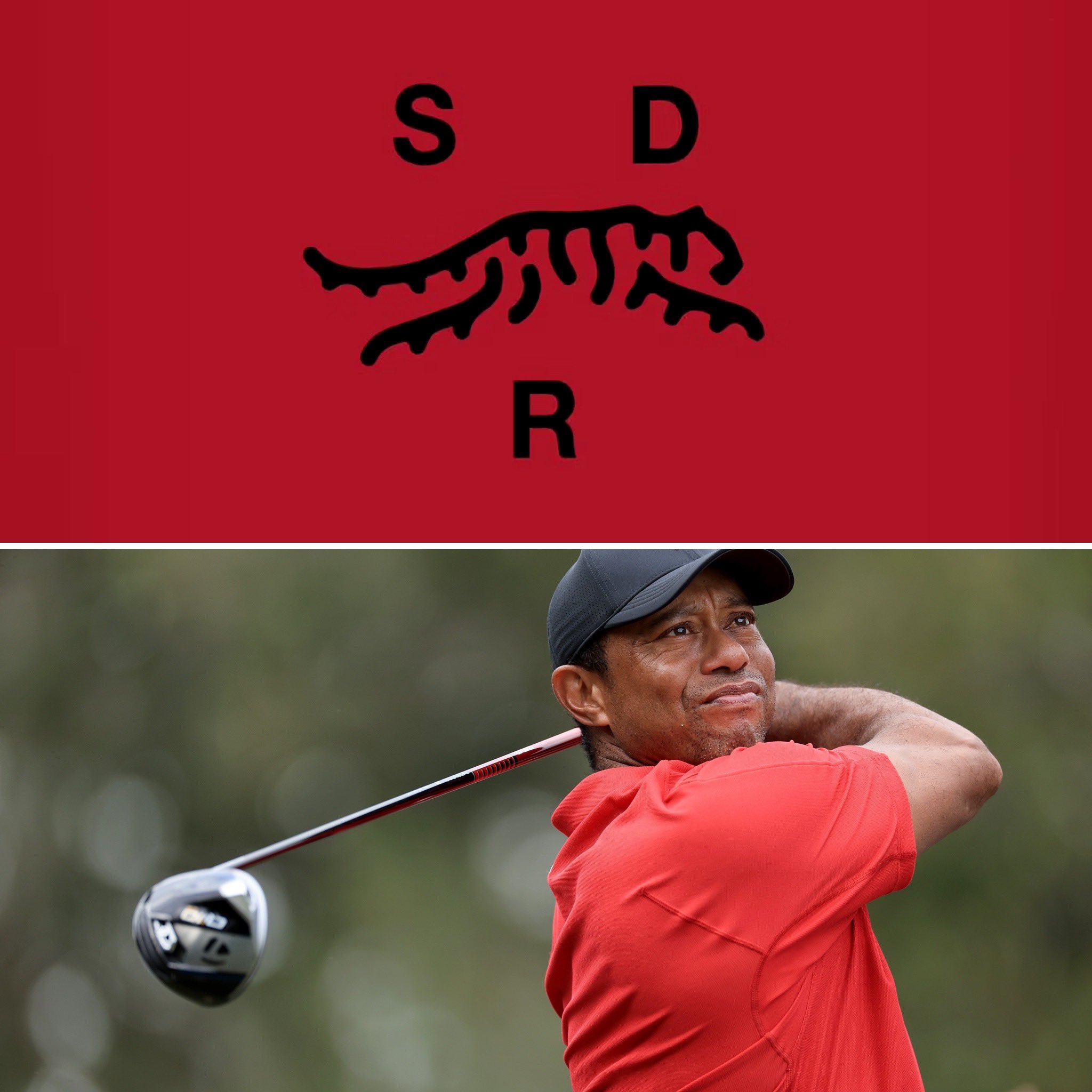 Tiger Red Sunday Golf Tshirt Tiger Red Sunday Golf Tshirt
