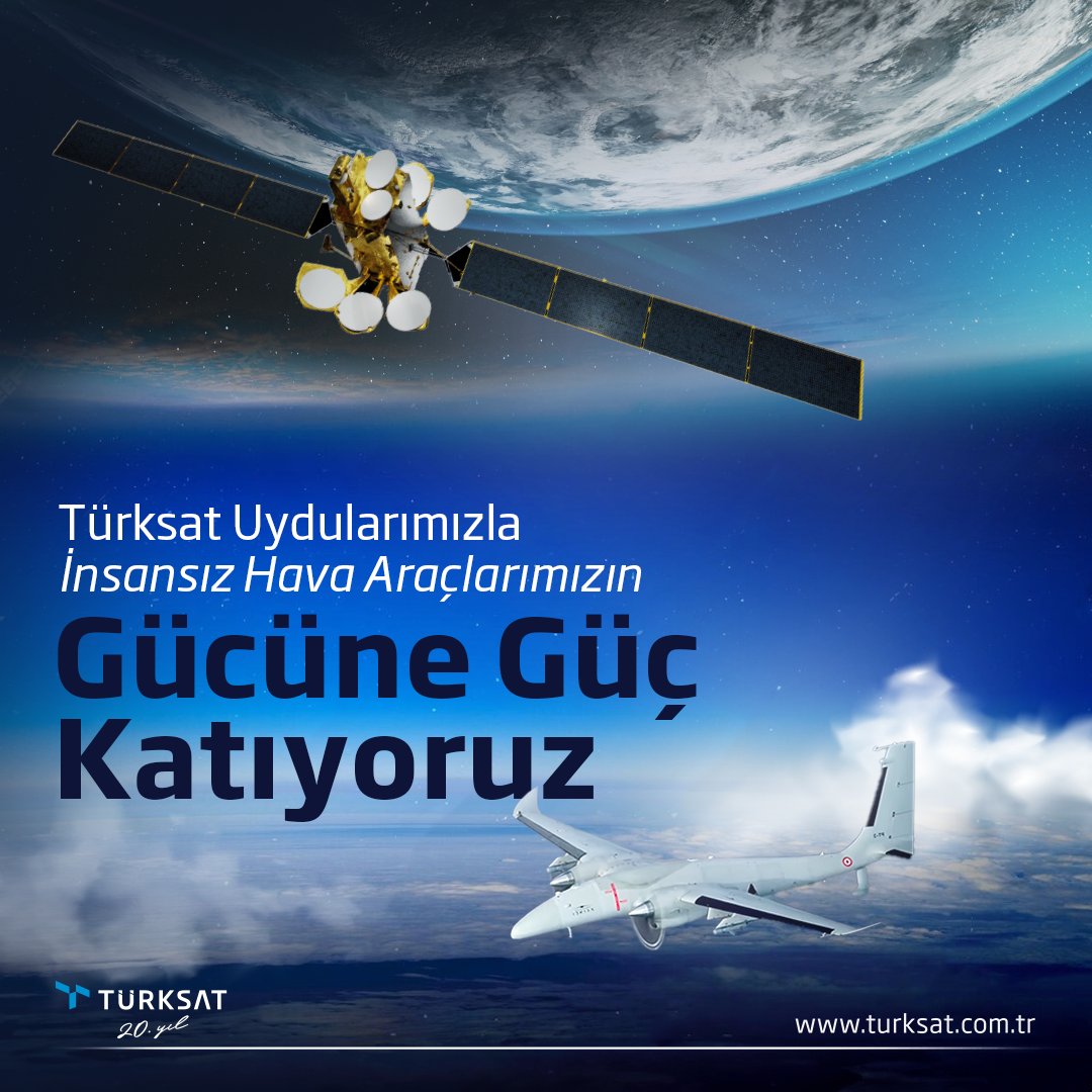 turksat's tweet photo. Birlik ve beraberliğimiz kadar teknolojimiz de bizi güçlü kılar.🤝🇹🇷💪

Bu inançla çalışıyor, #Türksat uydularımızla #İHA'larımızın gücüne güç katıyoruz.

#GönüldenBağlıyız 🇹🇷

https://t.co/4R1nu5RfAg

@a_uraloglu 
@UABakanligi https://t.co/j8b3XSzzgo