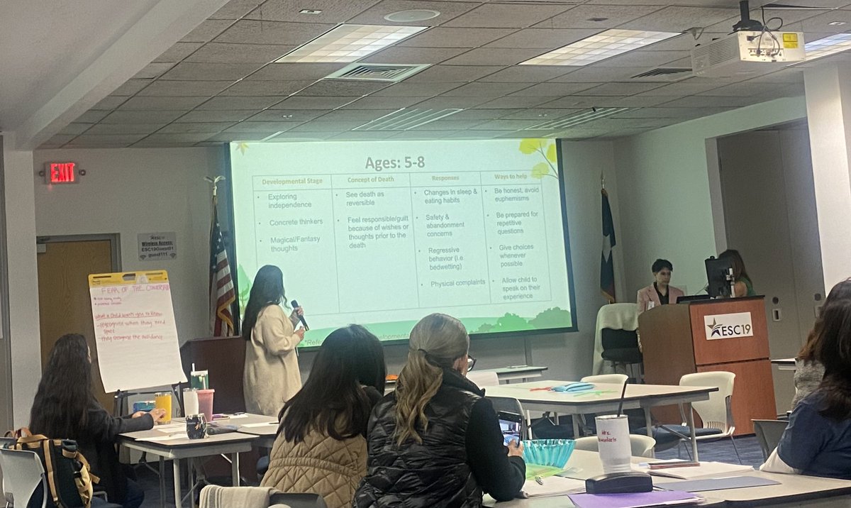 RosaCorrea23's tweet photo. Learning continues on #mindfulEagleMondays Grief Session @ESCR19 
#PeoplePassionPurpose https://t.co/2ADeNnf7lR