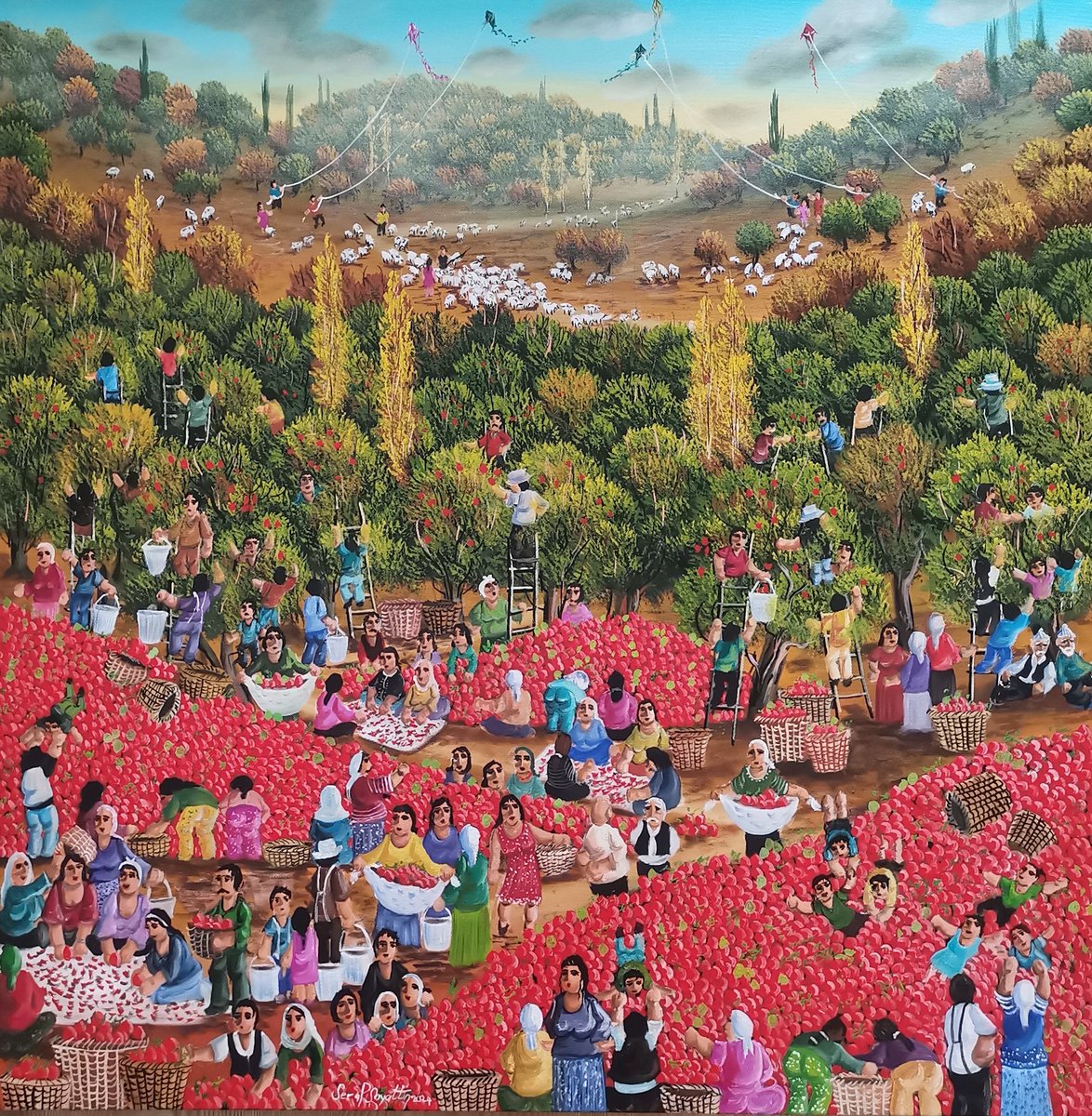 SerapSoyaltin's tweet photo. 🎨
Elma Ağaçları ve Toplayanlar
80*80 t.ü.y.b 2024
#serapsoyaltınart #serapsoyaltın #art #artist #paint #painter #bnw #colorful #oilpainting #apples #applepicker #appletrees https://t.co/rCXTZ7msFd