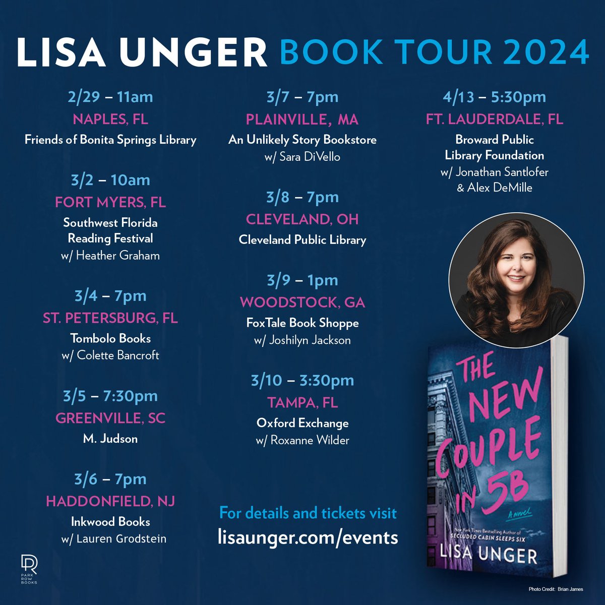 #SaveTheDate <a href="/lisaunger/">Lisa Unger</a> @tombolobooks  <a href="/colettemb/">Colette Murphy-Buckley</a> <a href="/mjudsonbooks/">M. Judson Books</a> <a href="/MWAFlorida/">MWA Florida Chapter</a> @swflreadfest <a href="/thrillerwriters/">ITW Organization</a> <a href="/InkwoodBooks/">Inkwood Books</a> <a href="/laurengrodstein/">Lauren Grodstein</a> <a href="/unlikelybkstore/">An Unlikely Story</a> <a href="/SaraDiVello/">Sara DiVello</a> <a href="/Cleveland_PL/">Cleveland Public Library</a> <a href="/FoxTale/">FoxTale Book Shoppe</a> <a href="/JoshilynJackson/">Joshilyn Jackson</a> <a href="/OxfordExchange/">Oxford Exchange</a> <a href="/RoxanneWilder/">Roxanne Wilder</a> <a href="/PublicBroward/">Broward Public Library Foundation</a> <a href="/jsantlofer/">Jonathan Santlofer</a> <a href="/alexdemille/">Alex DeMille</a>