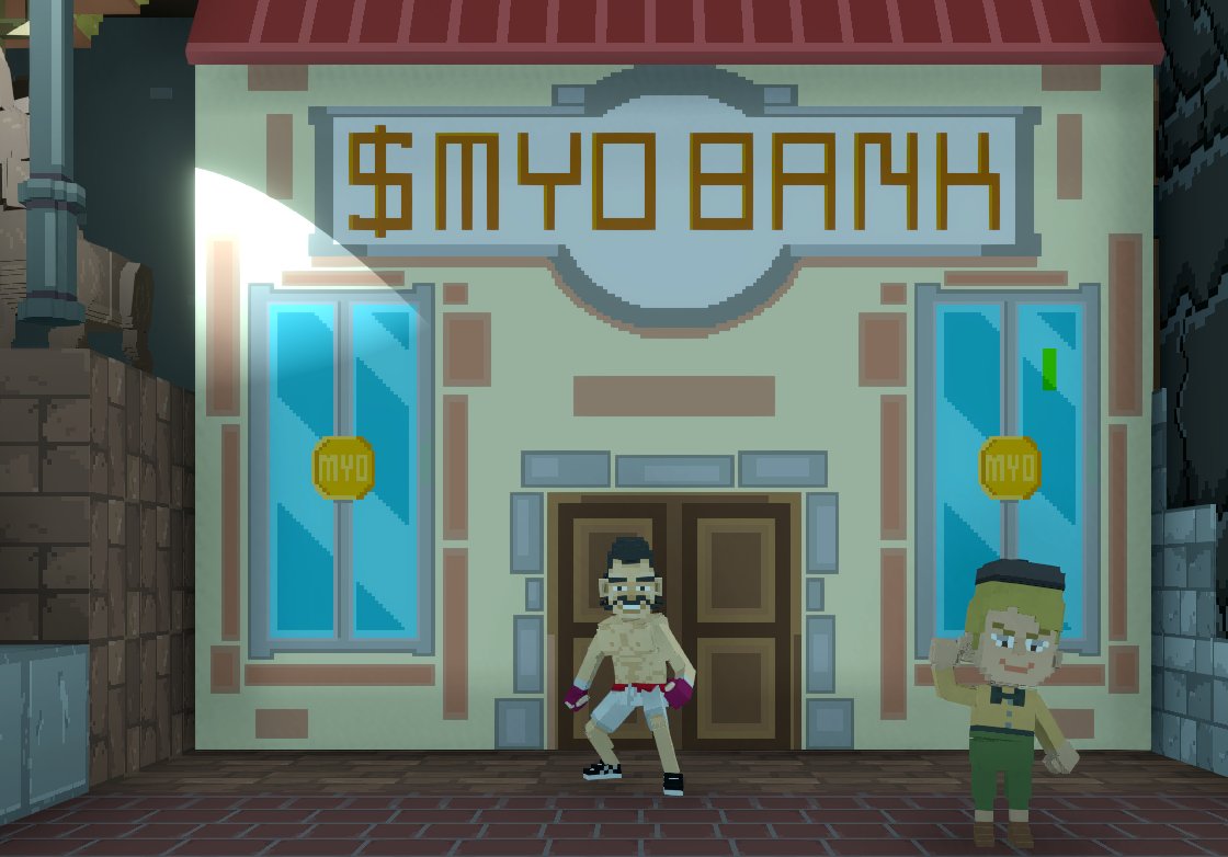 Do we have banks in the #Metaverse⁉️ 

Yes! $MYO Bank 🏦

#TokenFi #token #Airdrops #AirdropCrypto #AirdropGiveaway #airdrops2024 #sandbox #NFTs #btc #eth #myo 

@FuturaMeta <a href="/Legend_Miners/">The Legend of the Miners</a> <a href="/TheSandboxGame/">The Sandbox</a>