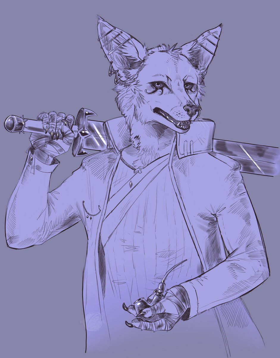 dzukoto's tweet photo. Eyesight:
✅️ BOMBASTIC
✅️CRIMINAL
��️OFFENSIVE

#art #painting #creature #furry #anthro #sketch https://t.co/djiSMDar9k