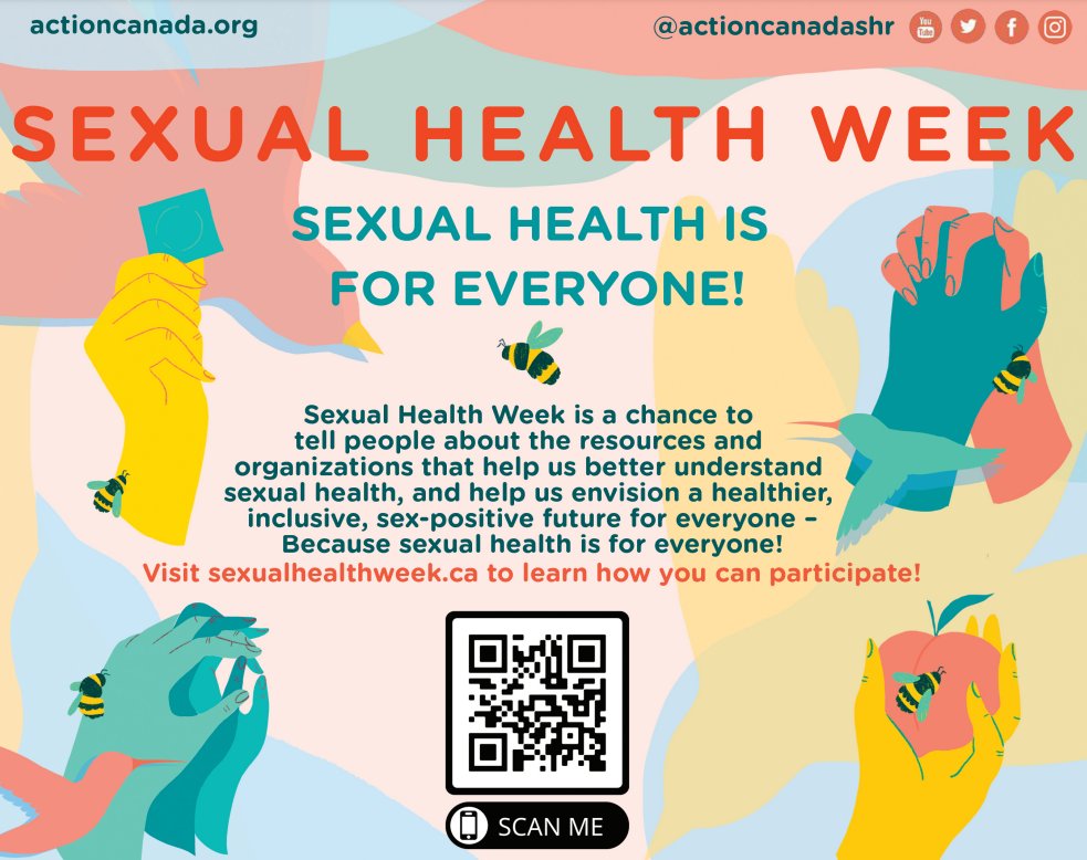 This Sexual Health Week (Feb 12-16), join Action Canada in spreading the message that 'Sexual Health is for Everyone.' It's more than just prevention and treatment; it's about embracing a comprehensive view of sexual well-being. #SexualHealthWeek2024 #InclusiveHealth