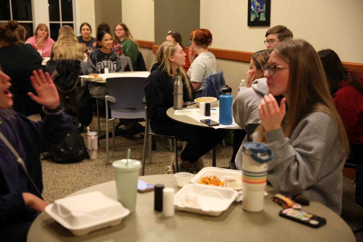 OHIO_HSLS's tweet photo. Silent dinner photos from ASL Club 🤟🍽️ Thanks to everyone who joined for an amazing turnout! https://t.co/7qSjiIVCeZ