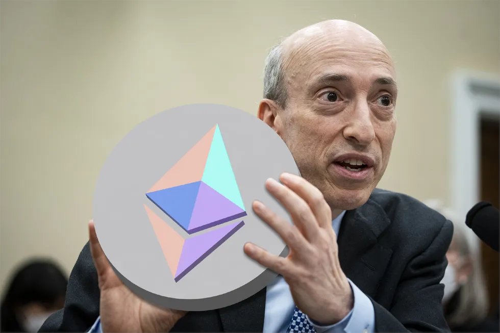 StevenNerayoff's tweet photo. With growing speculation around an Ethereum ETF, it's evident that the SEC, led by Gary Gensler, is more involved in ETH than it appears. Gensler's indirect approval for @PrometheumInc to designate ETH as a security effectively endorses an ETF covertly.

This decision shows that Gensler's actions are under heavy influence by the CCP, prompting questions about the consequences of alternative actions. For Gensler, Lubin, and Vitalik, the stakes go beyond investor interests; their decisions have steered them onto an irreversible course.