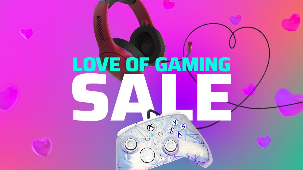 PDPgaming's tweet photo. Love is in the air, and we are celebrating the season with our Love of Gaming sale!
Surprise the gamer in your life by gifting them the perfect controller, headset, and more.

https://t.co/NTran4rBEZ

#happyvalentinesday #playpdp #pdpgaming https://t.co/59Hicok3gc