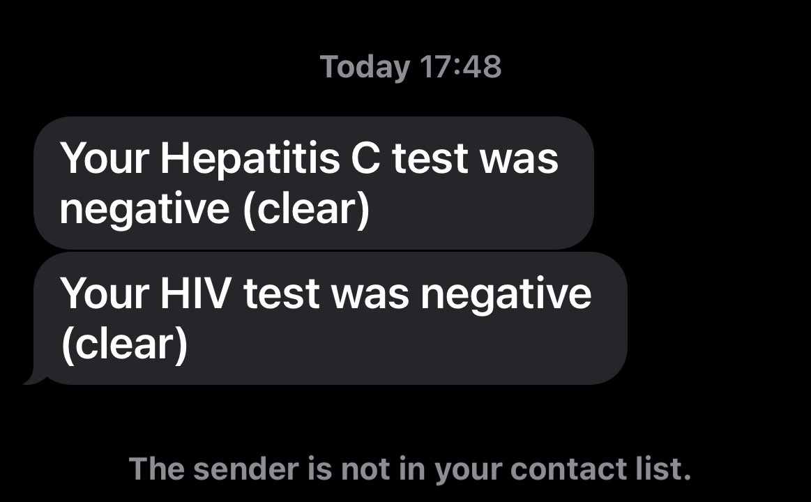 Slimjock19641's tweet photo. The good news results keep coming #negonprep #gettested #sti #std U=U - #statusupdated 12.02.2024 https://t.co/QHRMr09NoO