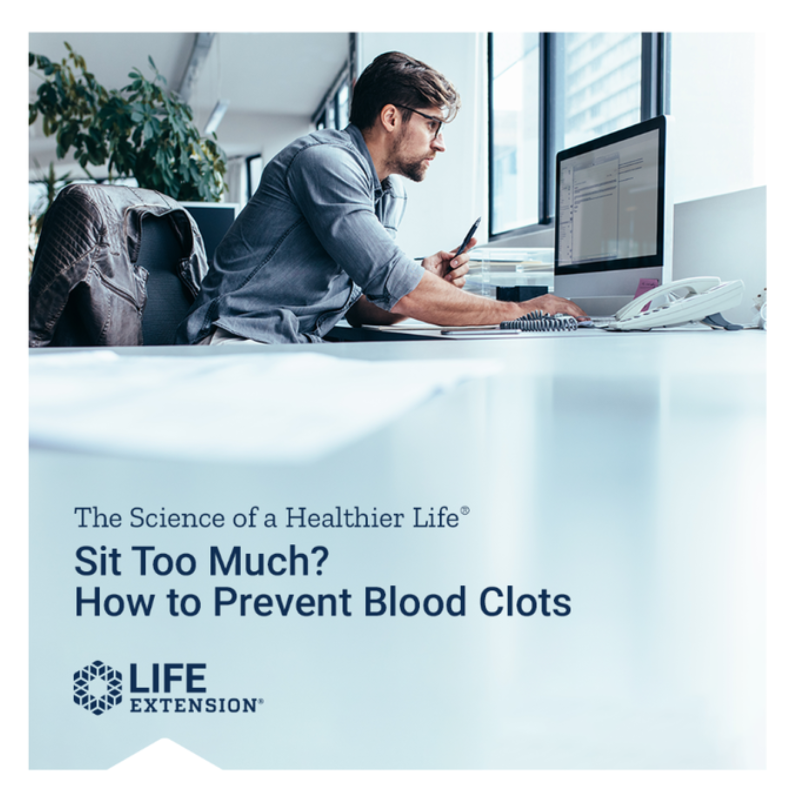 LifeExtension's tweet photo. Desk job? Taking a long #flight? Americans spend more than half their waking hours #sitting. 💺 Researchers have found that a combination of #nattokinase and French maritime pine extract can offer some protection.
#bloodclots #thrombosis #vascularhealth #pinebark #hearthealth
