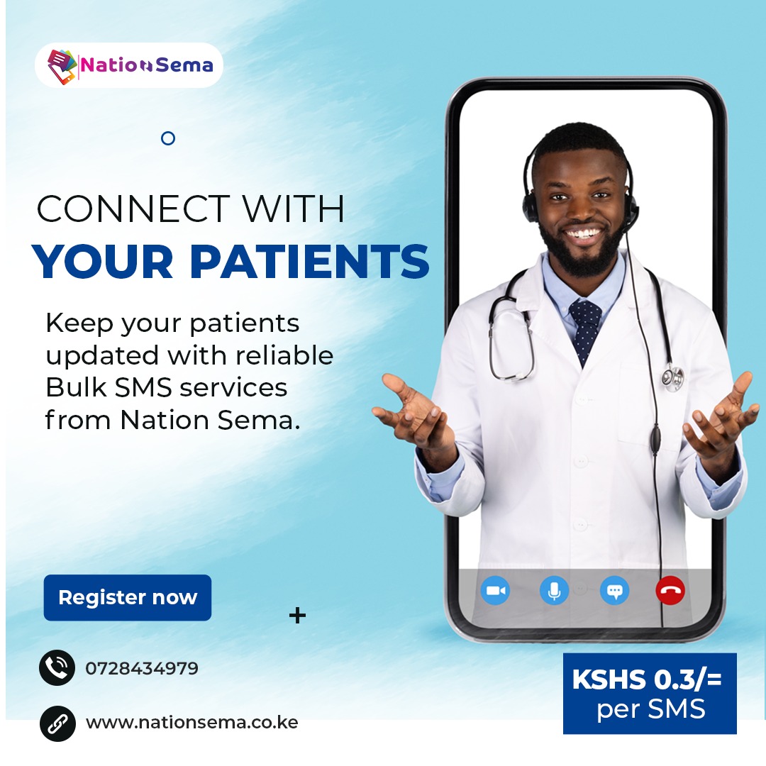 ntvkenya's tweet photo. Calling all hospitals and clinics! Keep your patients connected and in the loop with the latest news and services for just 0.3 KSH per message. Elevate your communication and prioritize seamless updates!
#NationSema #ConnectWithYourPatients #BulkSMS #HealthcareConnection https://t.co/9Fww9lURyc