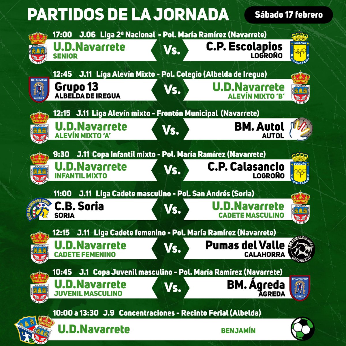 Unión Deportiva Navarrete tweet media