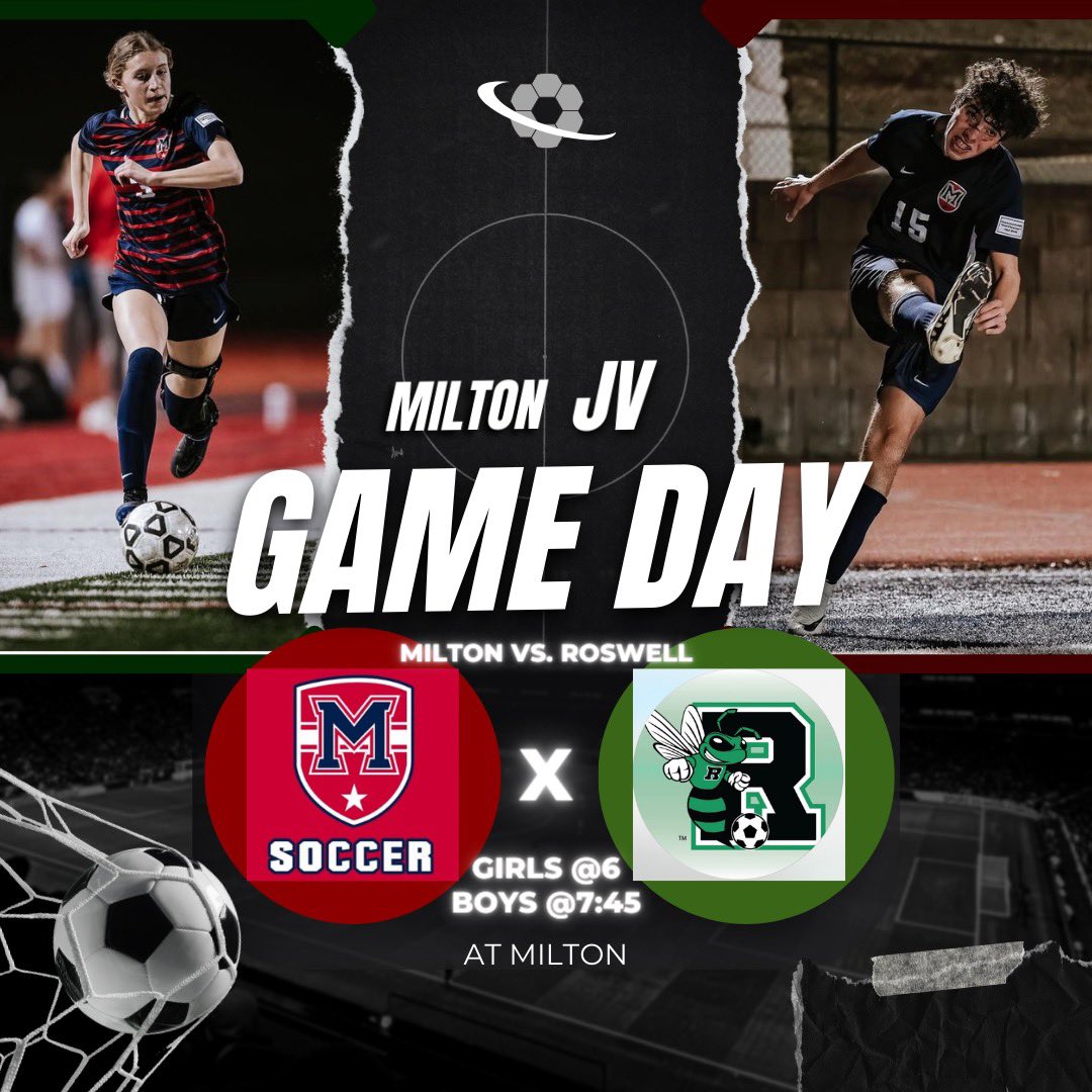 Don’t let the rain scare you away! Come out and cheer on the JV boys and girls tonight starting at 6 PM.