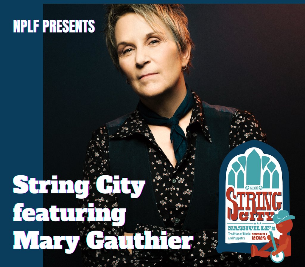 Happy to share that I'll be performing with String City: Nashville’s Tradition of Music and Puppetry on March 1, 2024. This will be one for the ages, to benefit the Nashville Public Library. Grab your tickets now, through the link! nplf.org/events/string-…