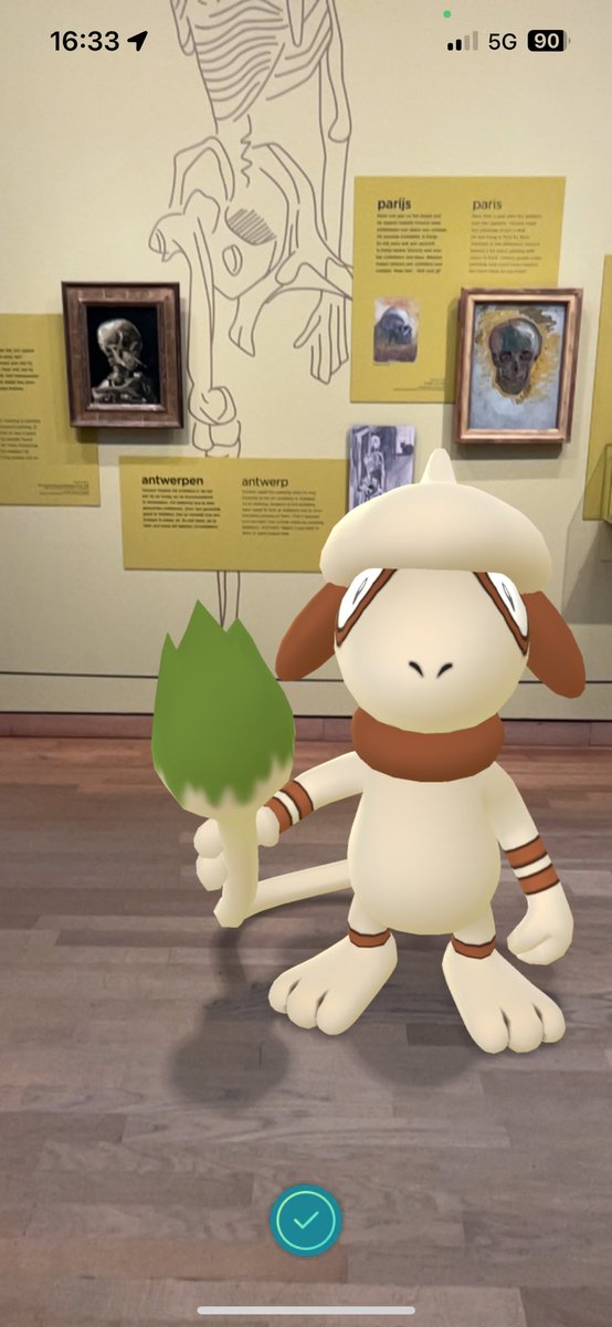 ThinkV_V's tweet photo. Pokémon exhibition in Van Gogh Museum is over, but the Pokestop is still there. It was fun 🧑‍🎨🎨 https://t.co/auKpOtG8jn