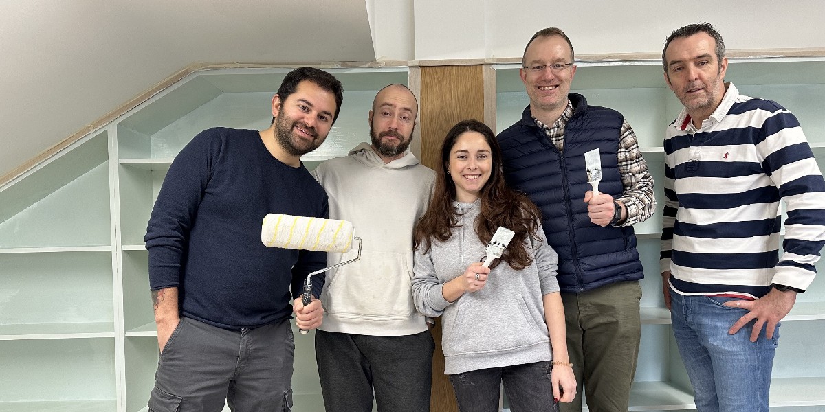 ForcepointSec's tweet photo. Forcepoint Team Ireland created a #ForcepointImpact last week at the Crann Centre (@CrannCentre) where they helped paint their Play Therapy Room and a shelving Unit. Learn more about the Crann Centre here: https://t.co/Nq4iGTjiX8 https://t.co/B0WwGHibmI