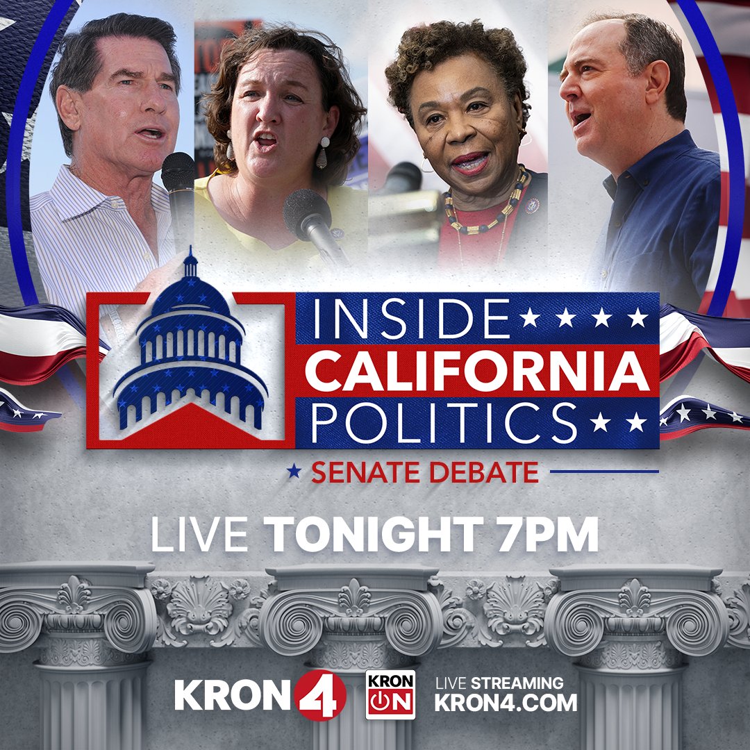 The stage is set and so are they: Watch at 7 p.m. as the leading California candidates for a U.S. Senate seat meet on the debate stage. #CASenDebate trib.al/Cb9mIW6