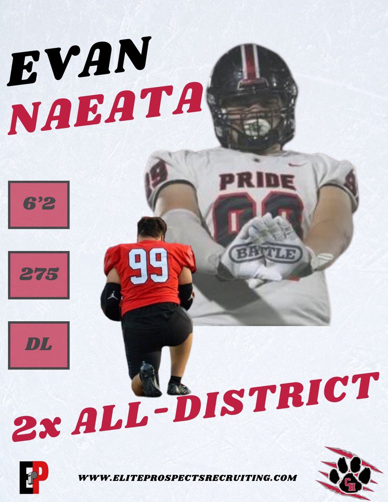 🚨NEW PROSPECT ALERT🚨
<a href="/EvanNaeata/">Evan ||99|| Naeata</a> out of Colleyville Heritage. Evan is a 2x 1st - team all district DL in the class of 2025!