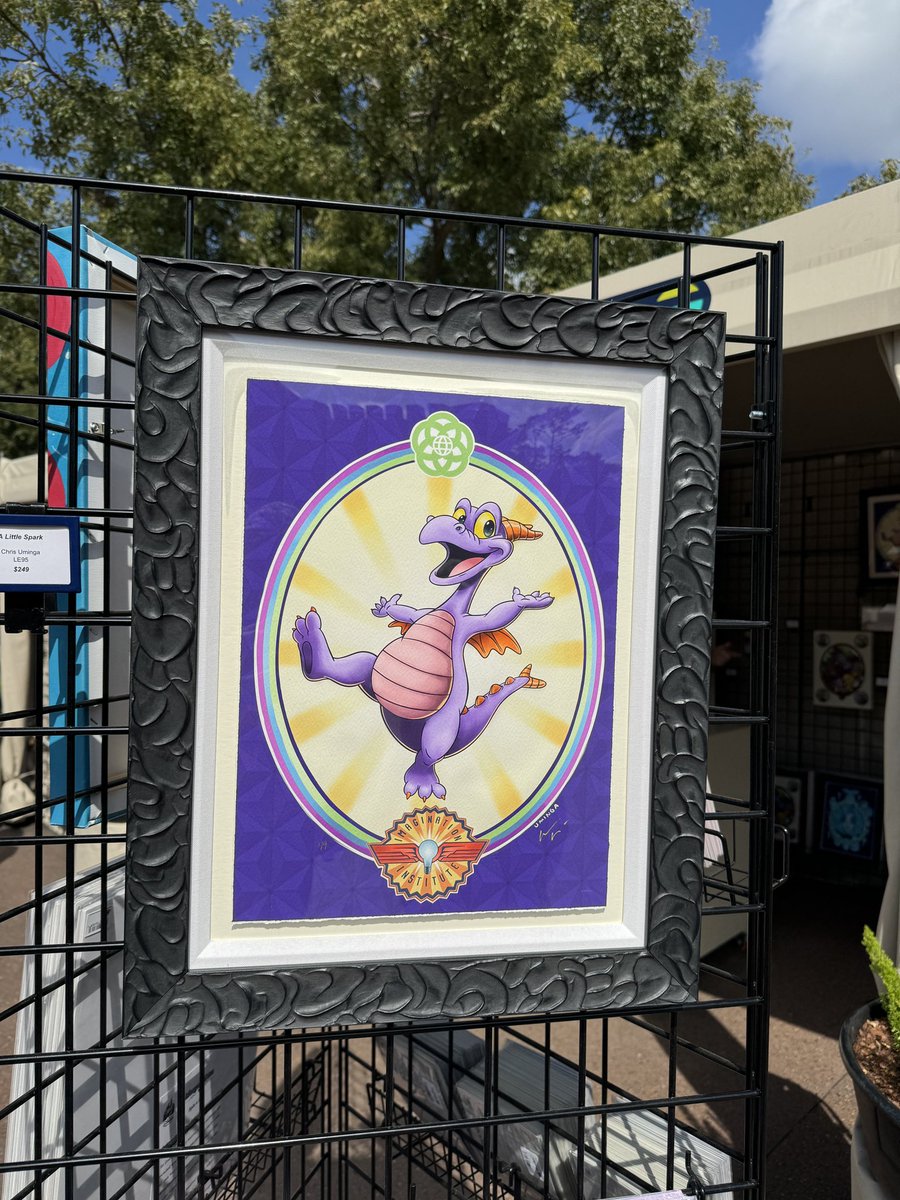 Love how these deluxe Figment prints turned out. I’ll be signing tonight from 5-7pm at the France pavilion for Epcot’s International Festival of the Arts! See you there! #artfulepcot #disney