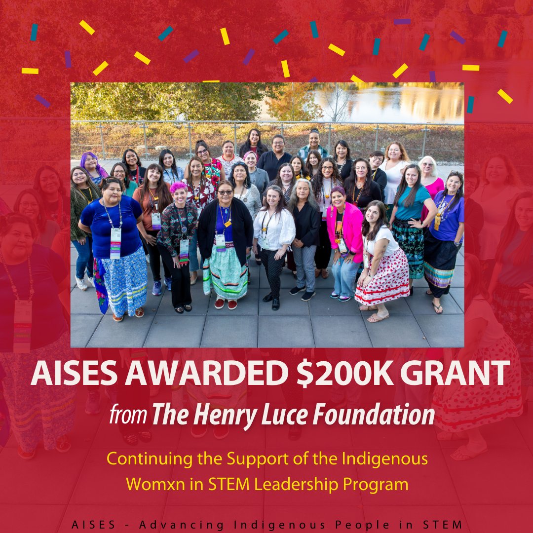 Exciting news! 🎉 AISES has secured another $200,000 Implementation Grant from the Henry Luce Foundation! This means continued support for our Rematriation program and opens doors for new applicants and potential employer partnerships. Apply today! surveymonkey.com/r/5W76ZX8