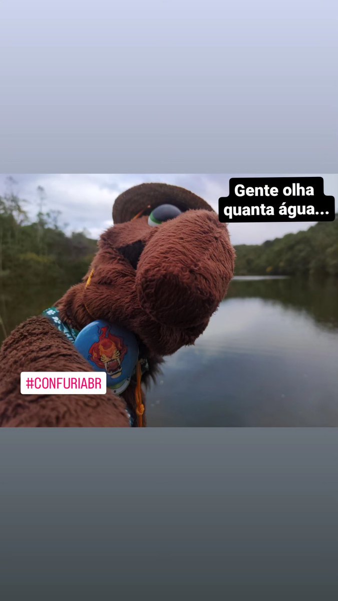 A_Anta's tweet photo. Olha que lago gigante achei aqui no parque!

#furcamp #furry #confuriabr #mascote #anta #antabiscoito https://t.co/5PmhYoSyBp