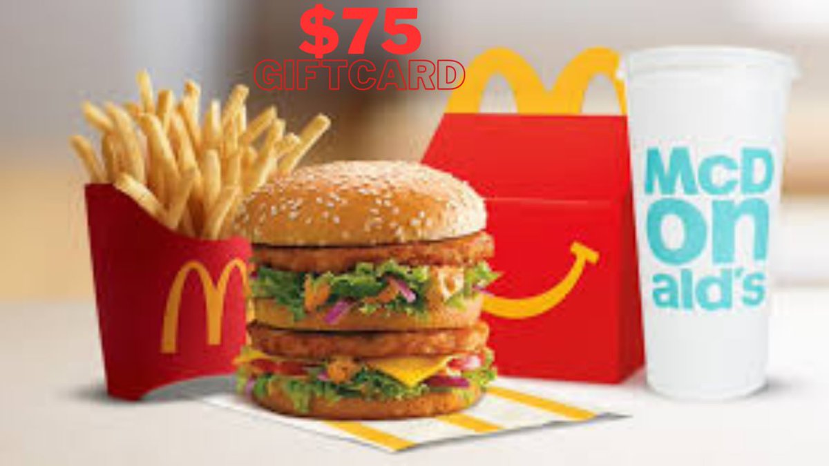 selinagomez85's tweet photo. 🎉🍔 Got a $75 McDonald's gift card! 🥳🎁 Time to indulge in some delicious fast food goodness! 😋🍟 Don't miss out on this amazing opportunity! 🙌🎉

visit :  https://t.co/pGjkZ7FIc1
 #McDonaldsGiftCard #AFCON2023 #SuperBowl #mikeepps https://t.co/sxTZDkIu3j