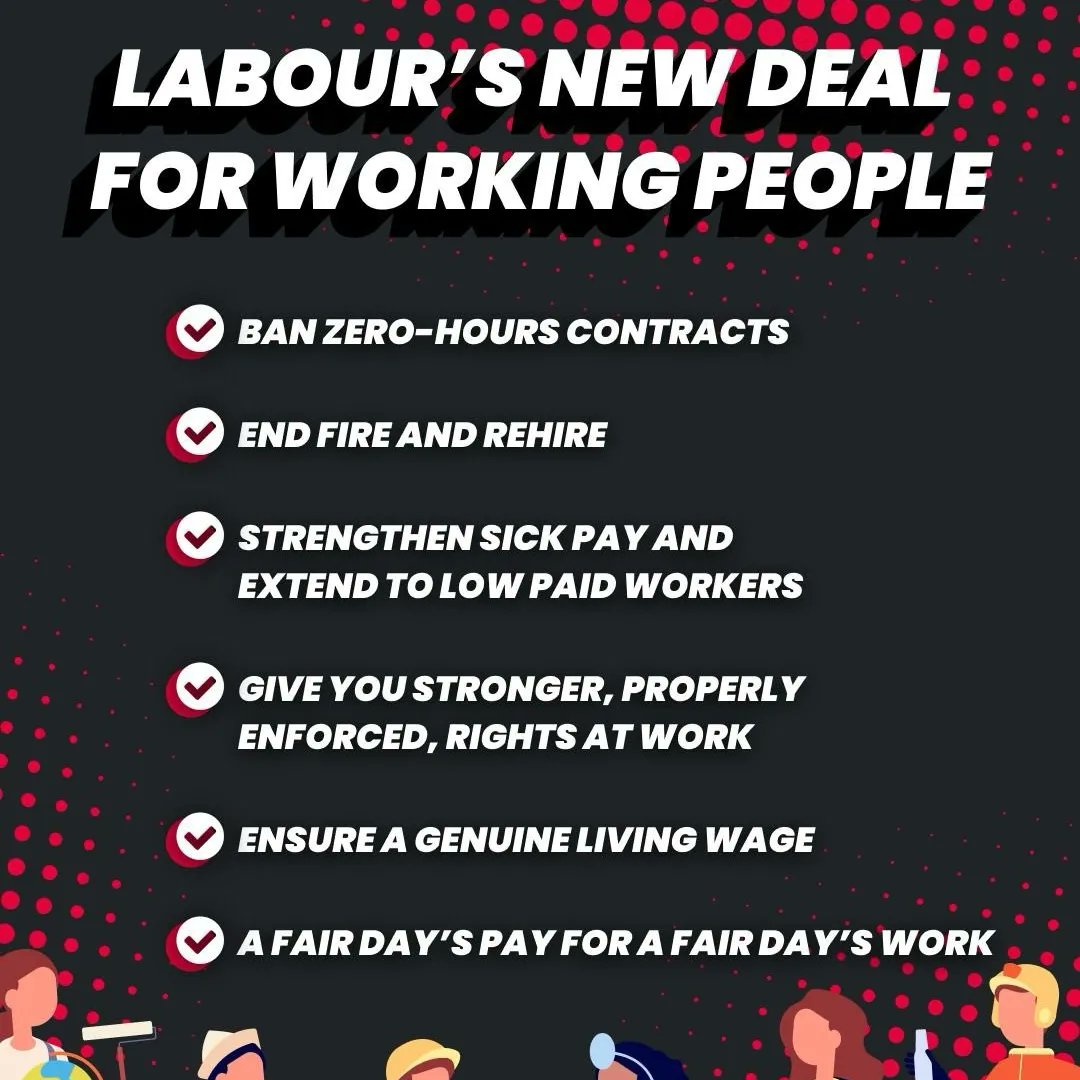 It's #heartunions week! ♥️
Now more than ever we need a new deal for working people to strengthen individual and collective rights.
@UKLabour has a comprehensive plan  to improve the lives of working people 👇🏻
#JoinAUnion