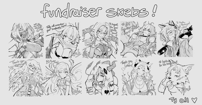 All sketches are done and delivered!

These were among the people who went out of their way to help a complete stranger when they needed it the most.

On behalf of Myri and myself, thank you. 🥲 