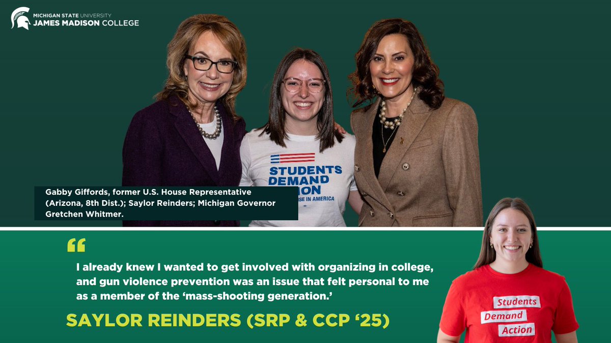 jmcmsu's tweet photo. Proud of JMC's @saylorreinders for her advocacy! Read her Student Spotlight 'Demanding Action.' https://t.co/TTCCkCuwg1 https://t.co/wAV3mq7rkR
