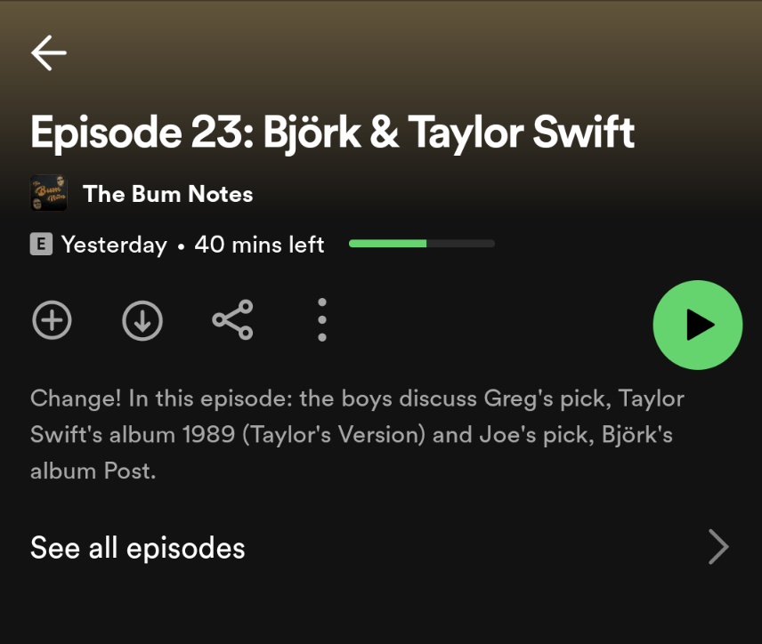 BumNotesPod tweet picture