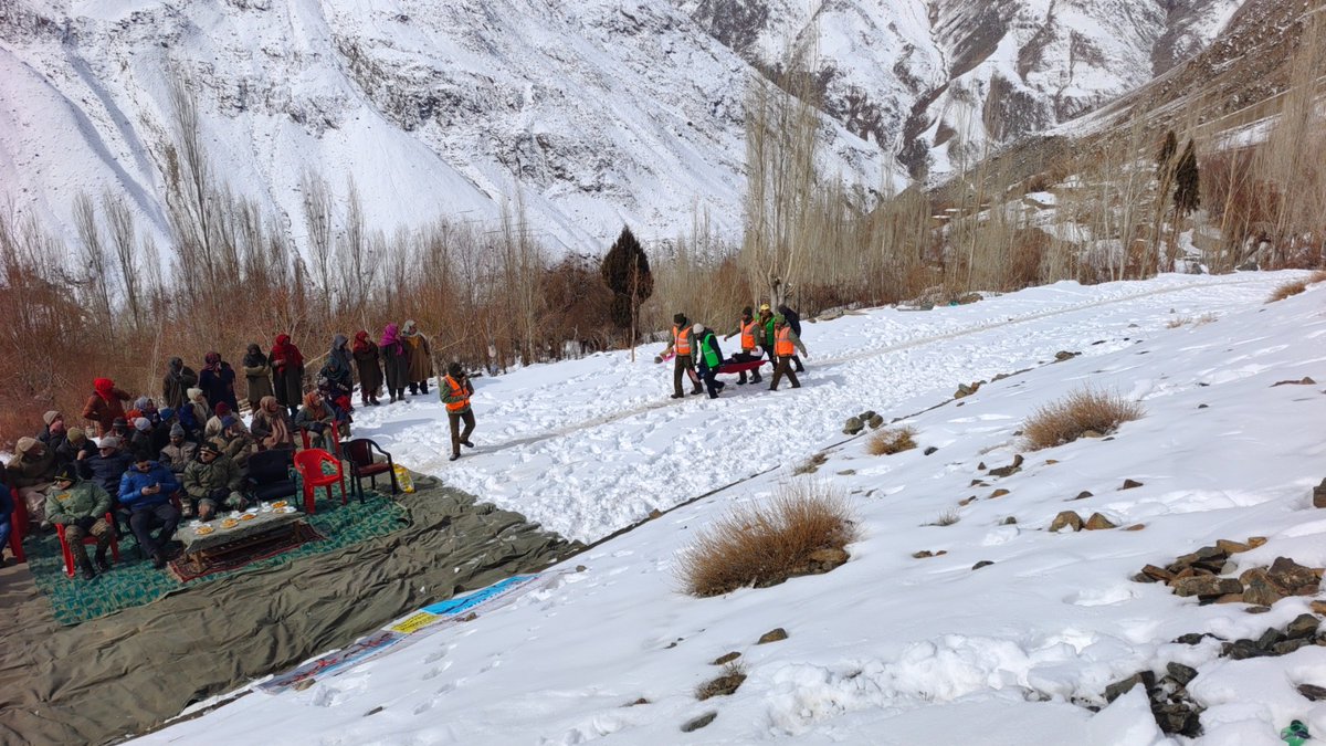 airnewskargil's tweet photo. Community Awareness Programme and District-level Disaster Management Training in Kharboo Village, Kargil, Ladakh
Organized by the DDMAn in collaboration with UTRF, Fire &amp; Emergency Services, Indian Army, and Baseej-E-Imam IKMT

@prasarbharti @ADGP_Ladakh @firefurycorps @adgpi https://t.co/bEvgK09JGf